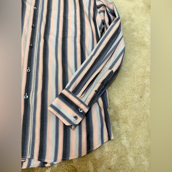 Bugatchi uomo rainbow striped button down men’s long sleeve size large - Picture 5 of 13